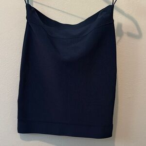 BCBGMaxAzria Navy Textured Skirt